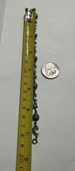 Vintage Sterling Silver 925 Sun Moon Star Link Bracelet