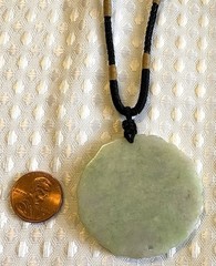 5pc LOT~ASIAN inspired JADE, Gemstone,etc~ Pendant NECKLACES & 1 BRACELET