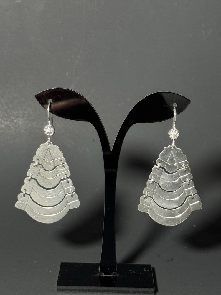 Vintage 925 Sterling Silver MEXICO GUAD. JAL. Dangle Earrings