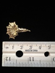 Three Vintage Floral Brass Stampings 22K Gold Plated for Jewelry/Crafting/Decor