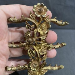 Hollywood Regency 1940s 1950s vintage earring holder 5″ by Matson Stamped BK350