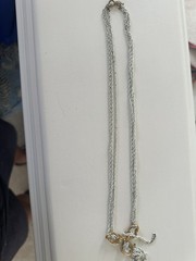 Vintage Trifari Necklace Lot 2 – Faux Jade Carved Bead Pearl & Bow Enamel Tassel
