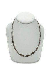 Vintage Sterling Silver 925 Marcasite Necklace Germany 20″