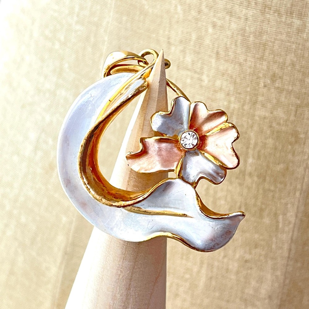 Vintage Tropical Rare Pendant Earrings Set Signed EB Estee Lauder Promo 1990s