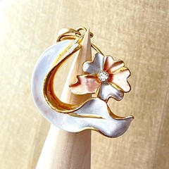 Vintage Tropical Rare Pendant Earrings Set Signed EB Estee Lauder Promo 1990s