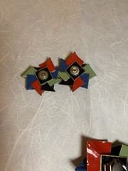 Vintage 1980s Jewelry: Earrings w/ Backs, Necklace, Shoe Clips, Polymer Clay