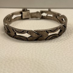 Rare J Sotelo STERLING SILVER 925 TESTED MODERNIST BRACELET Vintage TAXCO Mexico