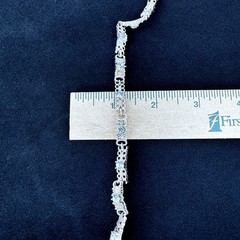 Vintage AVON NR Silver-Tone Rhinestone Crystal Bracelet 8 inch Fold Over Clasp