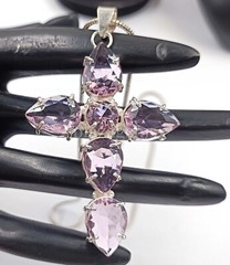 Pear Cut Pink Topaz Pendant 45.55 CT EGL 925 Sterling Silver Gemstone 5ARR