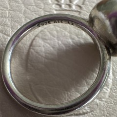 Pandora Sterling Silver 925 Blue Topaz Poetic Droplet Ring Size 7 (54)