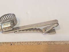 VINTAGE Ideal 6202 Hose Clamp Silver Tone Tie Bar Clasp Clip
