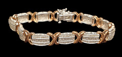 JCPenny’s Gold Vermeil Sterling Silver Tennis Bracelet w/ CZ Diamond Accents
