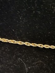 Vintage Signed Celebrity NY Gold tone & Lucite Necklace Hangs down 13″