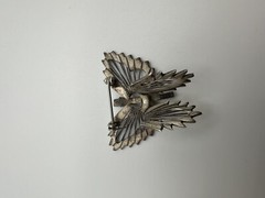 Vintage Sterling Silver Butterfly Brooch 4 x 4.5 cm BB9