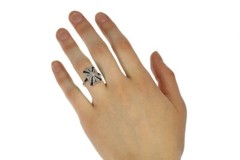 4.00Ct Art Deco Style Round Lab Created Diamond Wedding Finish White Gold Ring