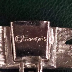 Vintage Signed Francois For Corocraft Silver Tone Retro Bracelet Rhinestones MCM