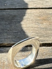 Quinn Sterling Silver ring Norway Norwegian vintage estate 2441