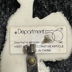 Vintage Department 56 Snow Baby with Horn Statement Brooch Pin 1 3/4″ Long