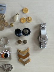 Vintage Jewelry Mixed Lot Earrings Necklaces Keychain Pin Gold Tone Silver AS IS