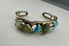 Vintage Sterling Silver Cuff Bracelet Signed Whitney Kelly 29 Grams