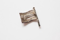 Vintage Rhinestone American Flag Pin Brooch – Red White Blue America 250