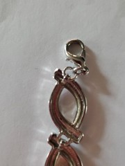 Bracelet 925 Sterling Silver And Black Onyx Link Bracelet 7 Inches