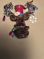Kirks Folly Whimsical Reindeer Brooch