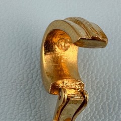 Vintage Designer Clip On Earrings Lot Gold Tone Huggie Climber All Signed