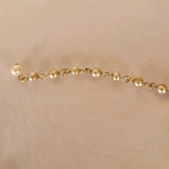 Vintage Coro Gold Mesh And Pearl Twist Necklace Choker 12 In. 3 In. Extender