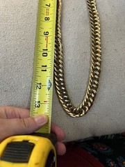Goldtone Chunky Chain Necklace No Closure Pullover