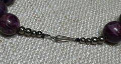 22″ Purple Tourmaline Necklace – 1/2″ Diameter Beads – Beautiful – Varied Shades