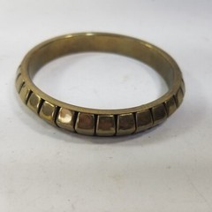 Vtg Mid Century Modern Bracelet Gold Tone Metal