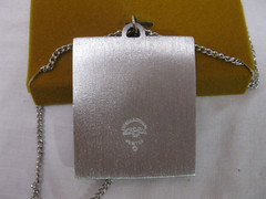 VTG International Silver Co More Difficult Snow Skiing Necklace Pendant w/ Box