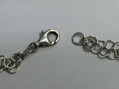 Vintage Sterling Silver Milor Italy 36in Oval Link Necklace