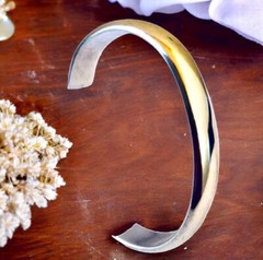 Sterling Silver 925 Cuff Bracelet Solid Smooth 24 grams