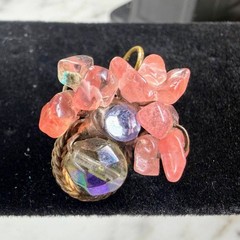 Lot of 3 Laly Artisan Earrings Mismatched Handcrafted Glass Crystal Gemstone