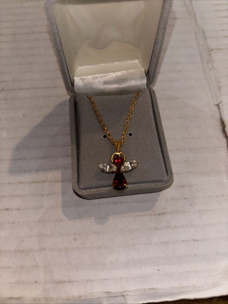 Lindenwold Fine Jewelers Necklace with Angel Pendant – New old stock