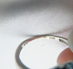 Vintage Sterling Silver 925 Sleeping Beauty Blue Topaz Ring Size 7