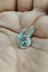 Vintage Art Deco Style 2.85Ct Diamond Drop Dangle 925 Silver Engagement Earrings