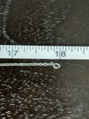 Vintage D/N 925 Sterling Silver 1mm Flat Cable Chain Necklace 18″ Delicate 0.7g