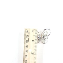 Vintage Silvertone and Rhinestones Openwork Butterfly Brooch Pin Unsigned