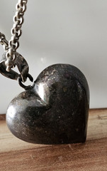 Vintage Retro Silver 3D Heart Love Pendant Necklace On 925 Chain Jewelry 18″