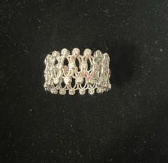 Vintage Silver Colored Scarf Ring