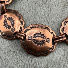 Vintage Copper Bracelet South Western 7’