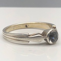 Vintage Soviet Rock Crystal Ring Silver 875 РС