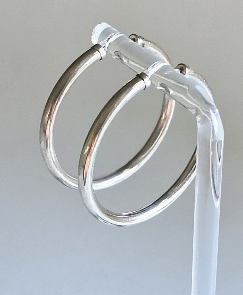 Sterling Silver Vintage Infinity Hoop Earrings
