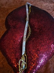 Schiaparelli Inspired Key Hole To The Heart 26in Necklace With 3in Pendant