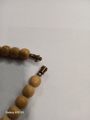 Vintage 1970’s Chunky Wood Bead Statement Necklace “Boho” 26in Matinee/Barrel…