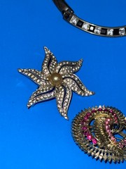 Costume Jewelry Lot! Necklaces, Earrings, Pins, Bracelets – See Pics!!