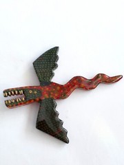 Vintage Mark Soppeland Dragon brooch, 3.75 inches